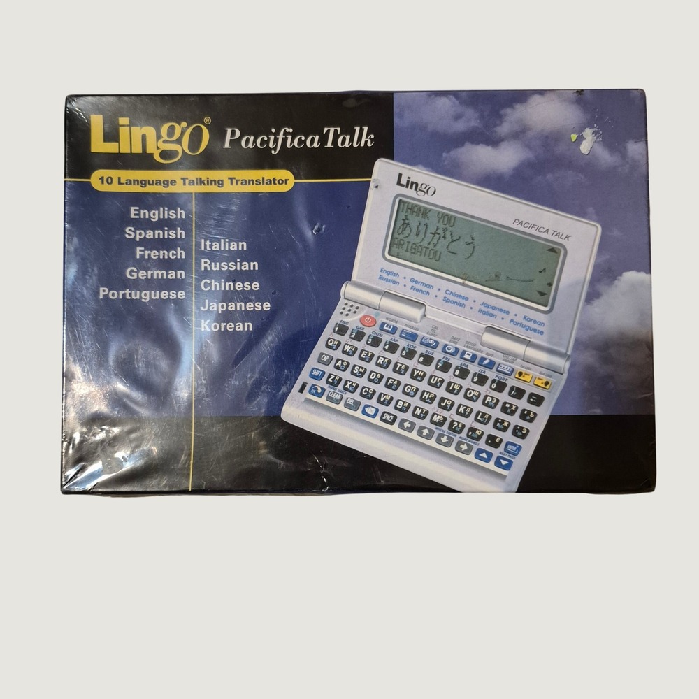 Lingo Pacifica Talk Talking Translator TR-2203 10 Language Pocket Travel New